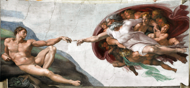 Микеланджело Буонарроти. Сотворение Адама.